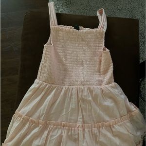 Pink ruffle dress